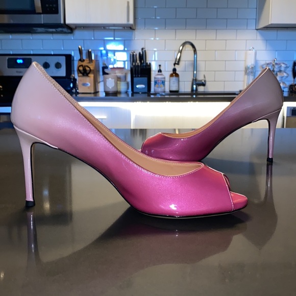 NWT Eldof Peep Toe Pump in Pink Hombre - Picture 7 of 12